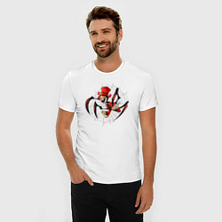 Футболка slim-fit Spider Charles, цвет: белый — фото 2