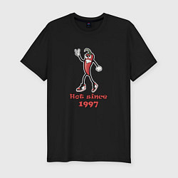 Футболка slim-fit Hot since 1997, цвет: черный