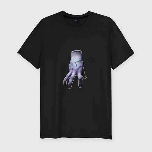 Мужская slim-футболка Wednesday Вещь / Черный – фото 1