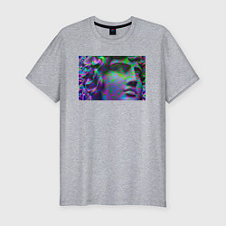 Мужская slim-футболка Голова Давида