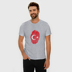 Футболка slim-fit Отпечаток Турции, цвет: меланж — фото 2