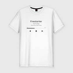 Футболка slim-fit Firestarter The Prodigy, цвет: белый