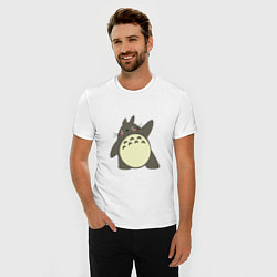 Футболка slim-fit Hello Totoro, цвет: белый — фото 2