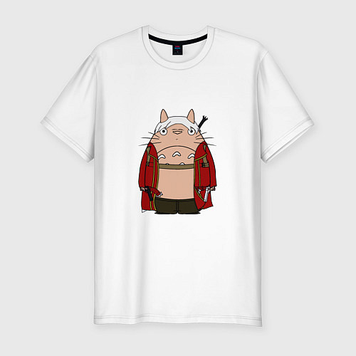 Мужская slim-футболка Totoro Dante / Белый – фото 1