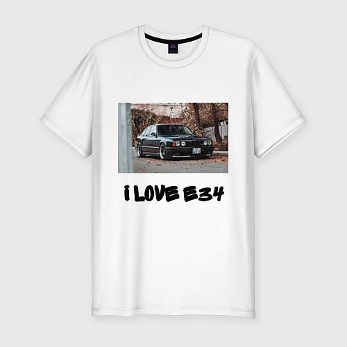 Мужская slim-футболка E34 Pack / Белый – фото 1