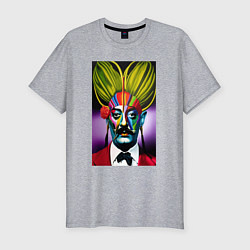 Футболка slim-fit Salvador Dali: Portrait, цвет: меланж