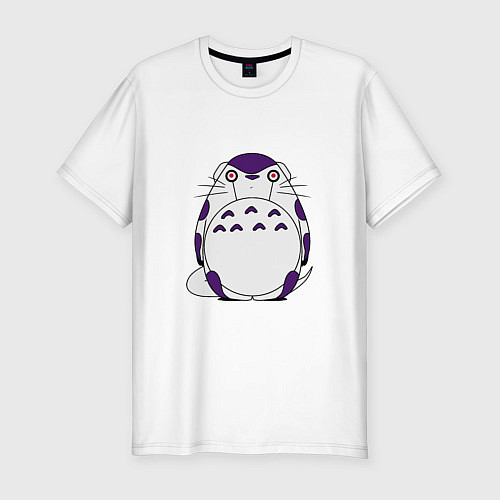 Мужская slim-футболка Totoro Frieza / Белый – фото 1