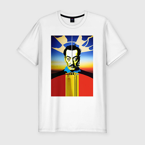 Мужская slim-футболка Salvador Dali: Fantasy Art / Белый – фото 1