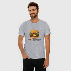 Футболка slim-fit VAGBURGER, цвет: меланж — фото 2