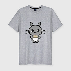 Футболка slim-fit Baby Totoro, цвет: меланж