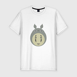 Мужская slim-футболка Тоторо Каонаси