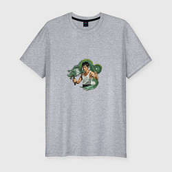 Мужская slim-футболка В память Брюсу Ли