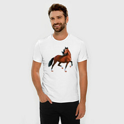 Футболка slim-fit Хакнэ, цвет: белый — фото 2