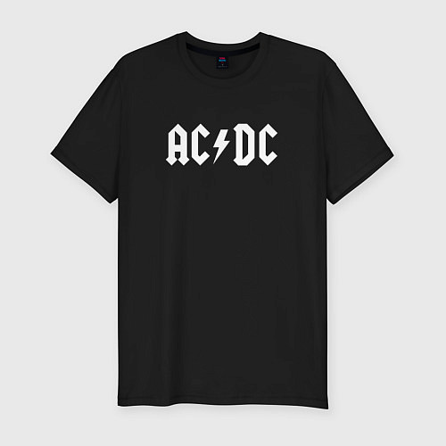 Мужская slim-футболка ACDC Thunderstruck / Черный – фото 1