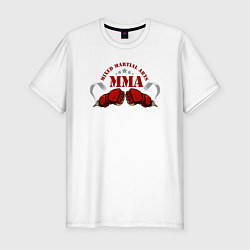 Мужская slim-футболка Смешанные бои MMA