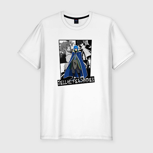 Мужская slim-футболка Джерар Фернандес на фоне манги / Белый – фото 1