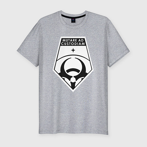 Мужская slim-футболка Mutare ad custodiam / Меланж – фото 1
