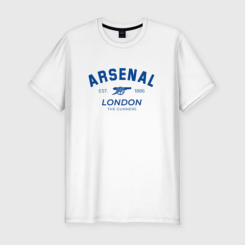 Мужская slim-футболка Arsenal london the gunners / Белый – фото 1