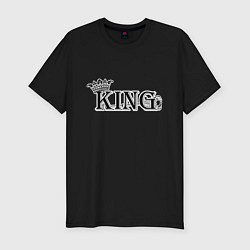 Мужская slim-футболка Для него KING BLACK