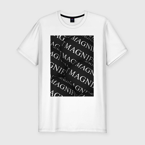 Мужская slim-футболка Magnificent / Белый – фото 1