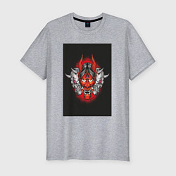 Футболка slim-fit Три маски они, цвет: меланж