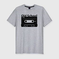 Футболка slim-fit Old school music, цвет: меланж