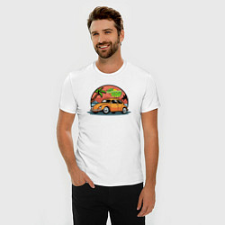 Футболка slim-fit My summer car art, цвет: белый — фото 2