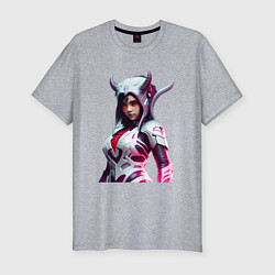 Мужская slim-футболка Young demon Oni - cyberpunk