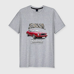 Мужская slim-футболка Маслкар Ford Mustang