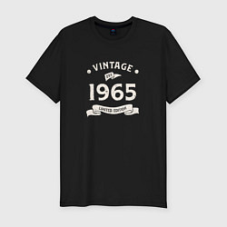 Футболка slim-fit Винтаж 1965 ограниченный выпуск, цвет: черный