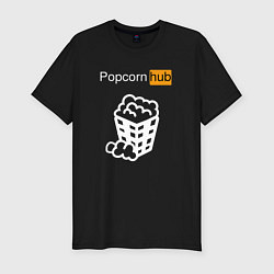 Футболка slim-fit Popocorn hub, цвет: черный