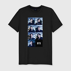 Футболка slim-fit We are bulletproof BTS, цвет: черный