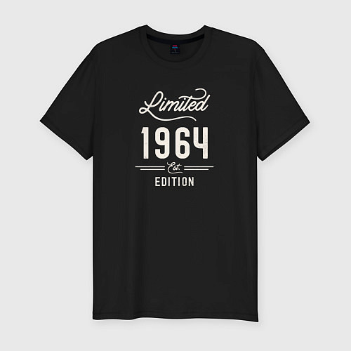 Мужская slim-футболка 1964 ограниченный выпуск / Черный – фото 1