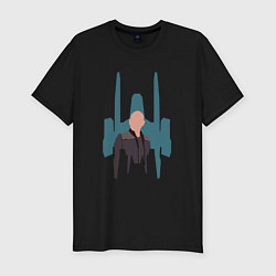 Мужская slim-футболка Звездный путь Пикард