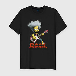 Футболка slim-fit Rock Simpsons style, цвет: черный