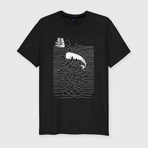 Мужская slim-футболка Joy Division китобой / Черный – фото 1