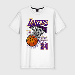 Футболка slim-fit LA Lakers Kobe, цвет: белый