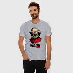 Футболка slim-fit Karl Marx - 3 цвета, цвет: меланж — фото 2