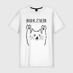 Мужская slim-футболка Burzum - rock cat