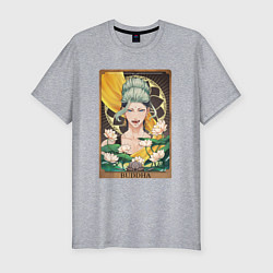 Мужская slim-футболка The Buddha Tarot Card