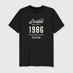 Футболка slim-fit 1986 ограниченный выпуск, цвет: черный