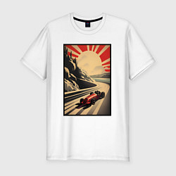 Мужская slim-футболка Формула 50x: Болид