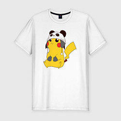 Футболка slim-fit Pika panda, цвет: белый