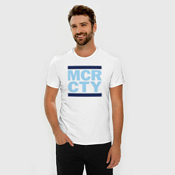 Футболка slim-fit Run Manchester city, цвет: белый — фото 2