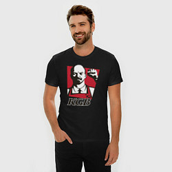 Футболка slim-fit KGB Lenin, цвет: черный — фото 2