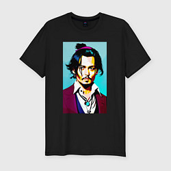 Мужская slim-футболка Johnny Depp - Japan style