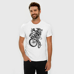 Футболка slim-fit Extreme bones BMX, цвет: белый — фото 2