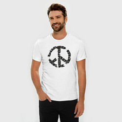 Футболка slim-fit Puzzle peace, цвет: белый — фото 2