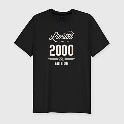 Мужская slim-футболка 2000 ограниченный выпуск