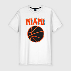 Мужская slim-футболка Miami ball